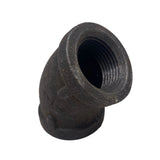 Black Malleable Iron 45 Elbows
