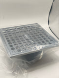 Blue Shower Drain with Sq Top