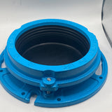 Blue Toilet Drain