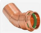 Press Copper 45° Street Elbow